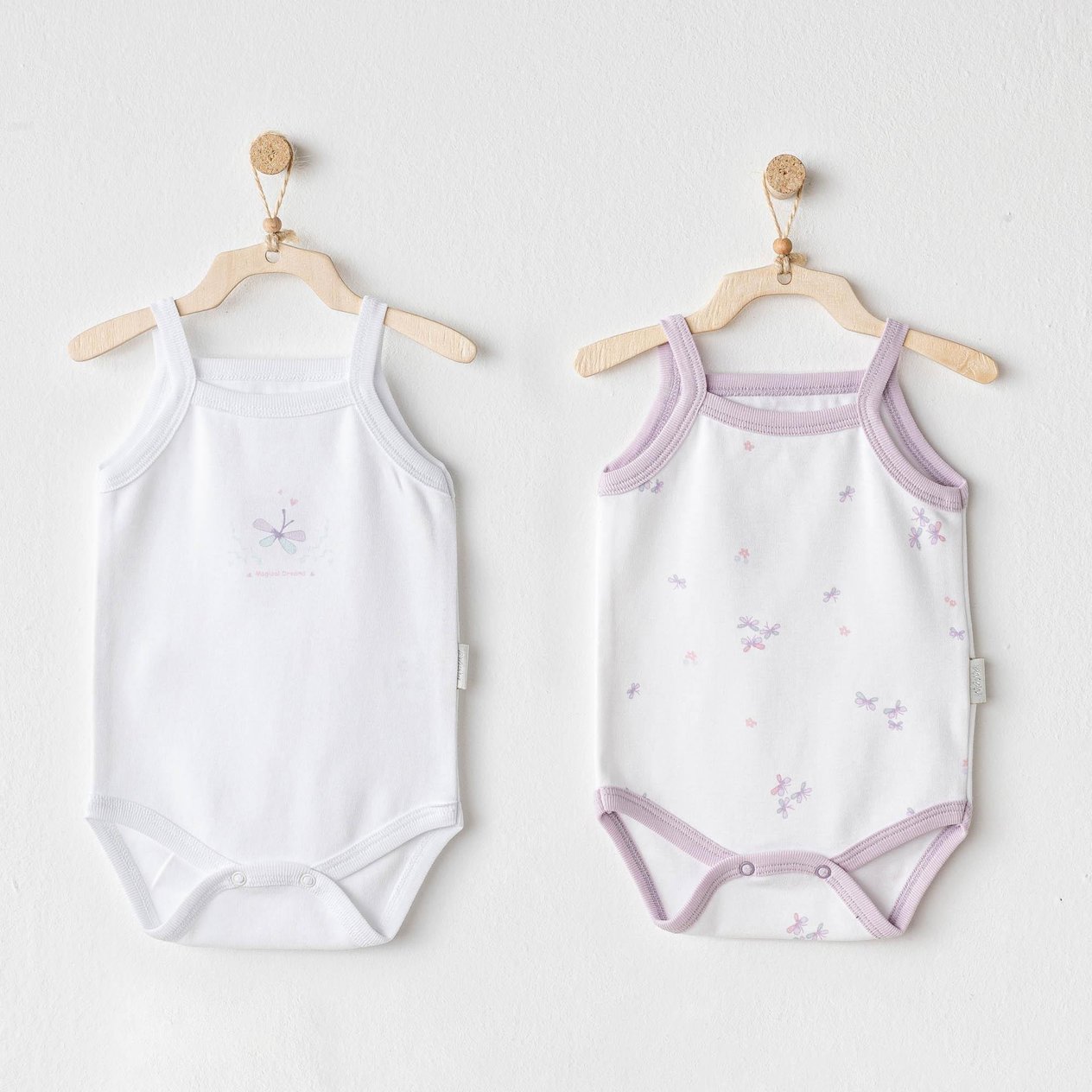 ANW-AC25579Kız Bebek Body 2 Parça Body Magical Butterfly AC25579