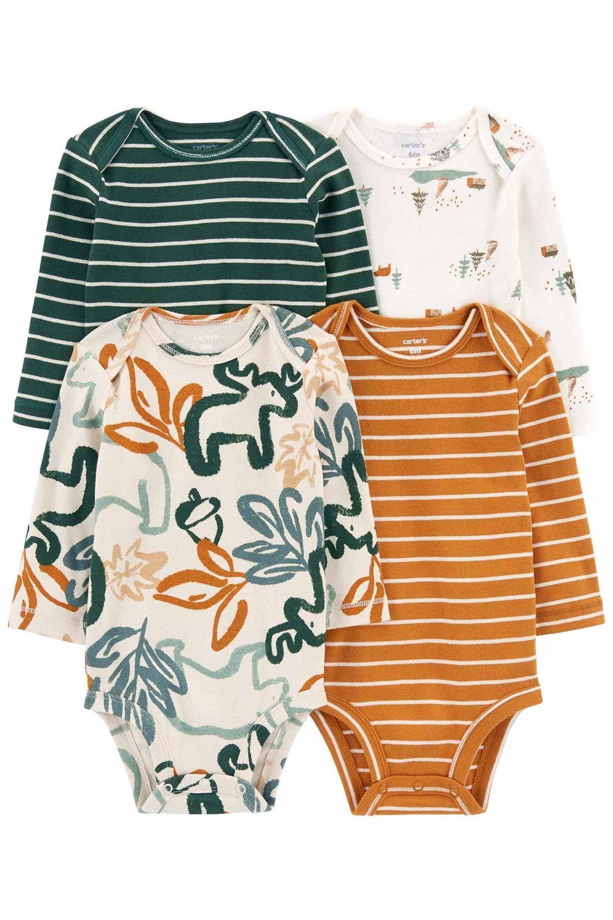 CTR-1P880110Layette Erkek Bebek 4'lü Body Set