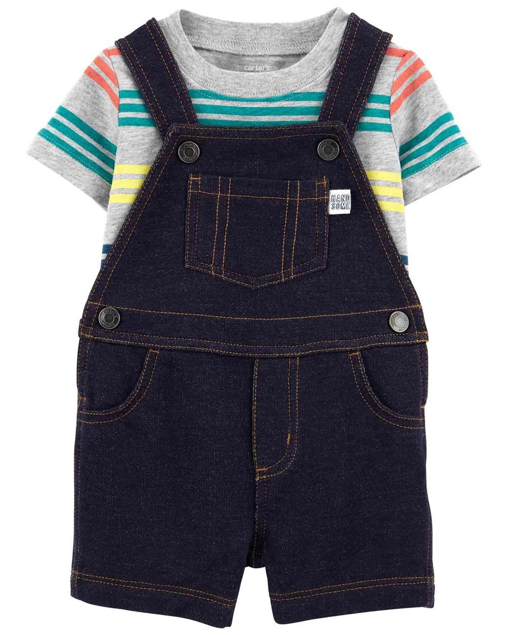 Carters Erkek Bebek Bahçıvan Tulum takım