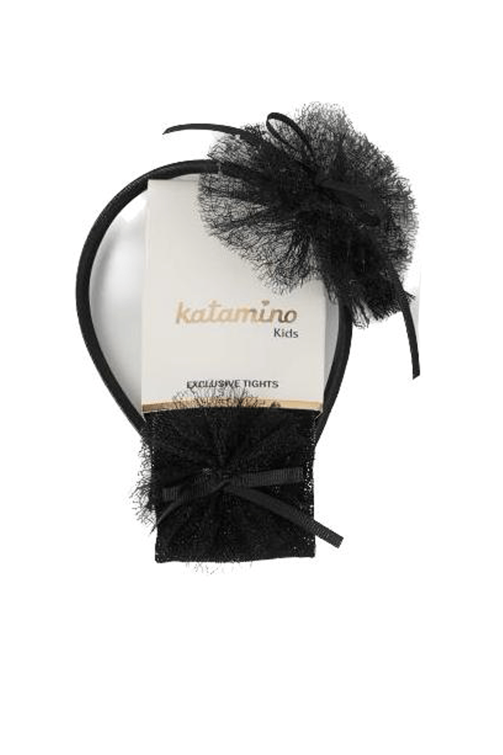 KAT-K62230Puspas Taç Aksesuarlı Simli Kız Çocuk Külotlu Çorap