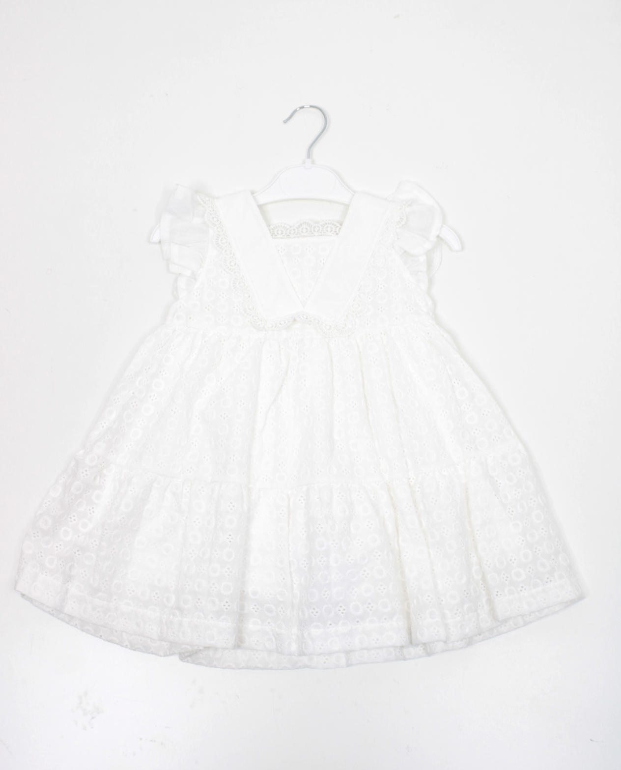 BBR-4890Baby Rose Kare Yaka Kız Elbise