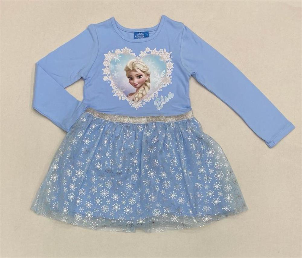 NBK-22006Name Kids Frozen Uzun Kollu Tütü Elbise