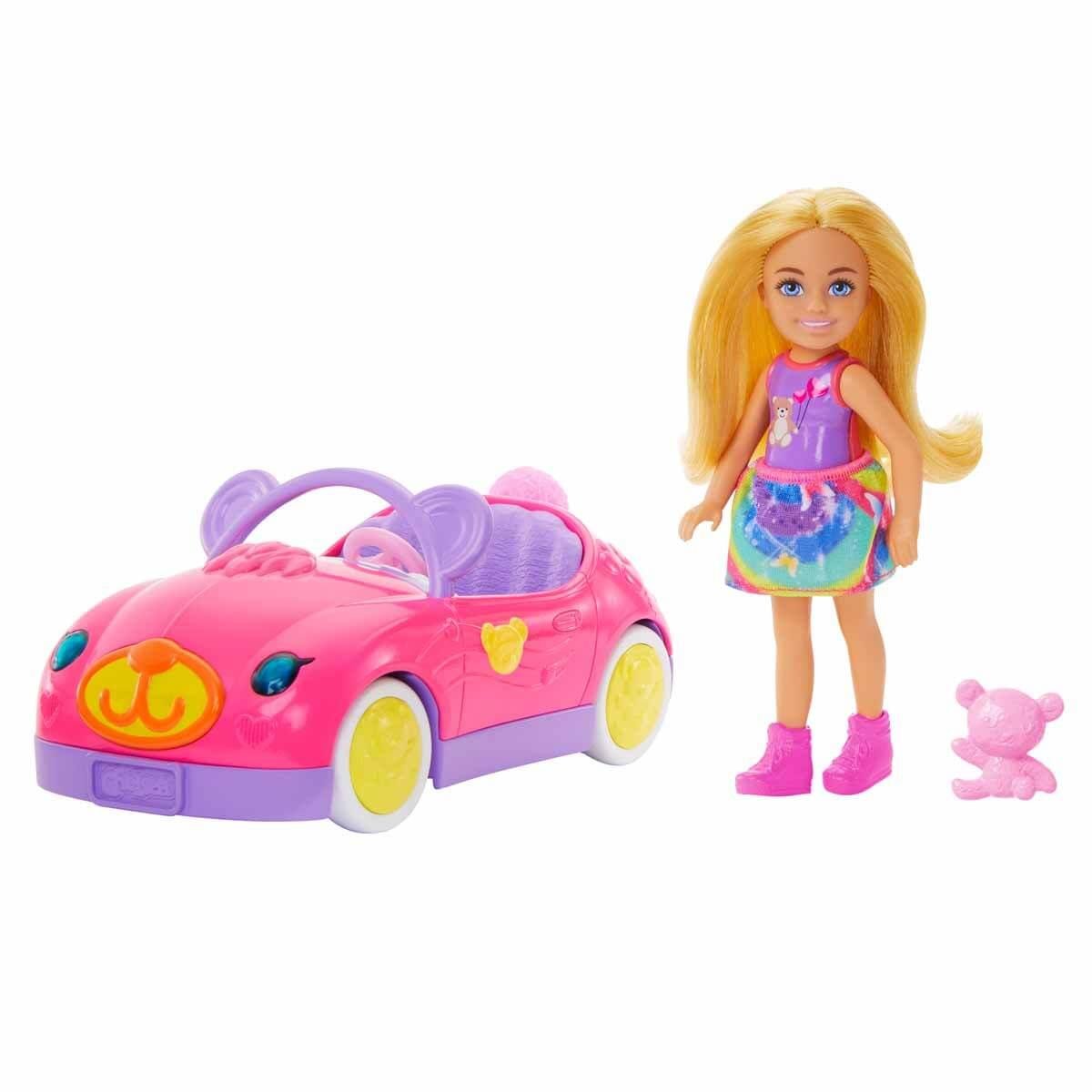 MATE-HXN05Barbie Chelsea Ayıcık Temalı Arabası HXN05