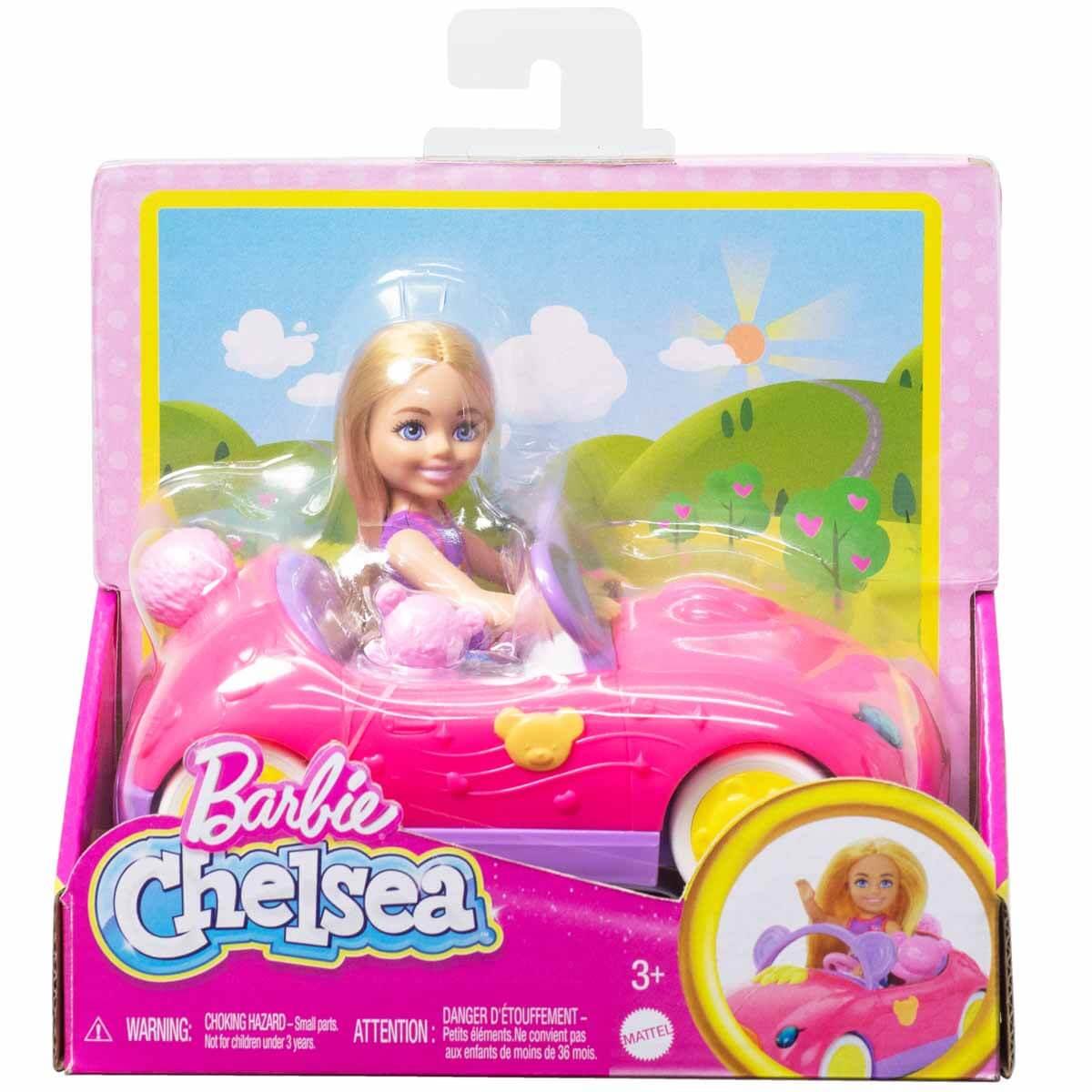 MATE-HXN05Barbie Chelsea Ayıcık Temalı Arabası HXN05