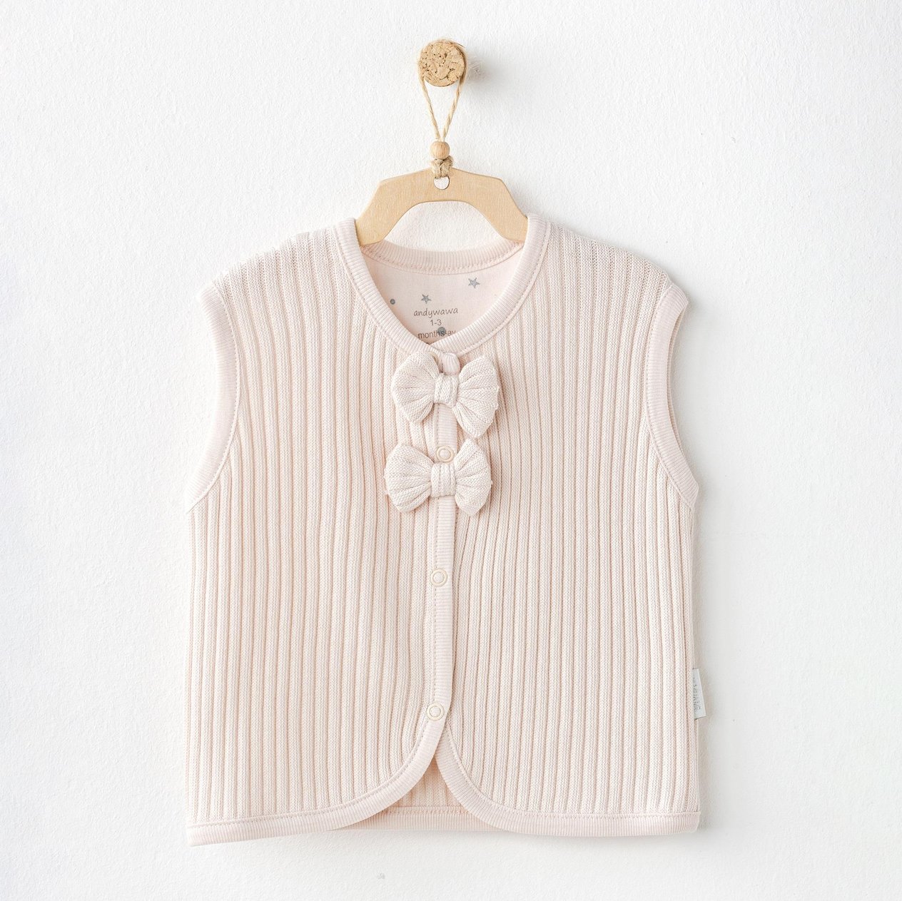 ANW-AC25098Kız Bebek Yelek Vest Sweet Penguin AC25098