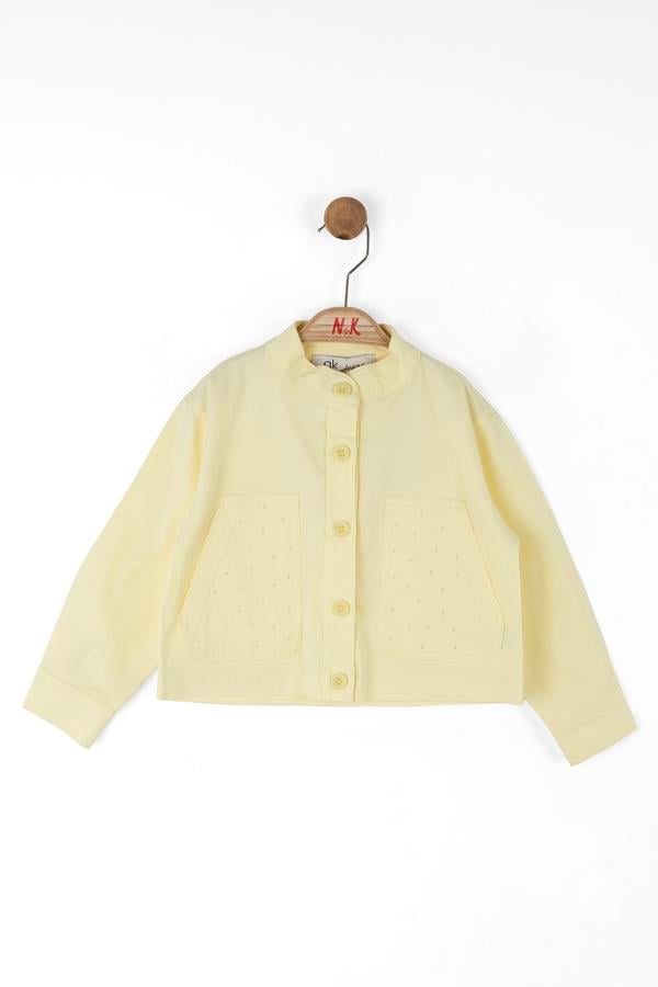 NKY-38612Kız Bebek Aprıcot Ceket 38612