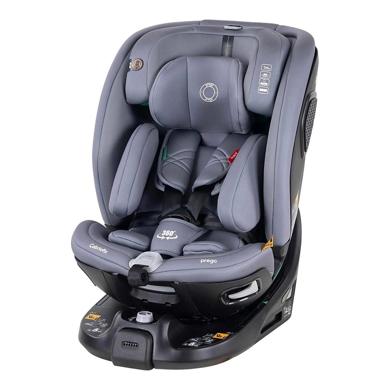 PRG-Q88Prego Cabriofix 360 Derece Dönebilen 0-36 Kg Isofixli Oto Koltuğu