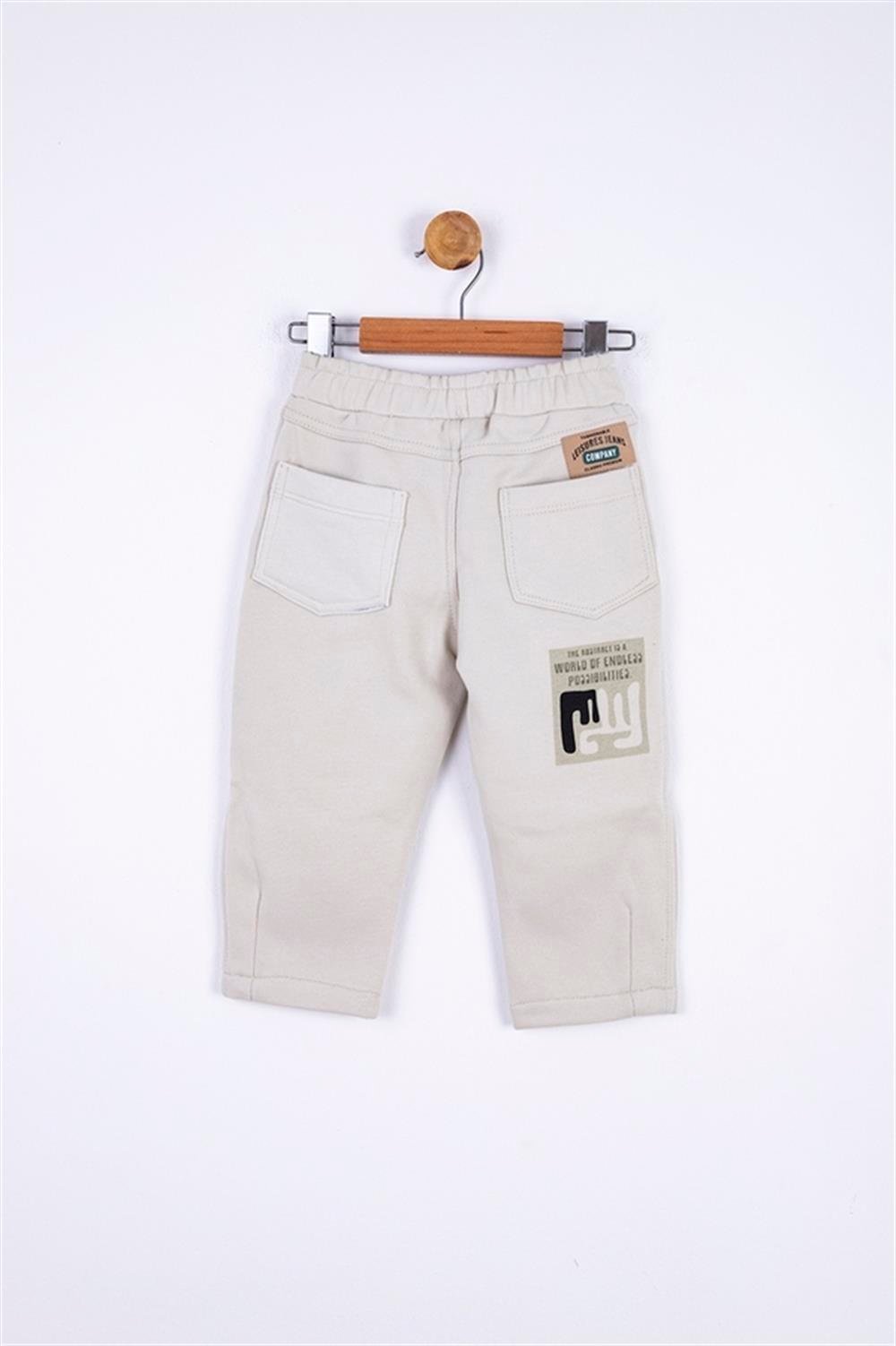 NK-65609Erkek Bebek Slow Baskılı Pantolon