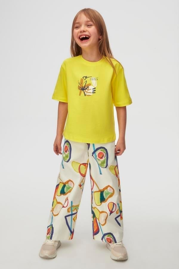 NKY-58503Kız Çocuk Rainbow Pantolon 58503