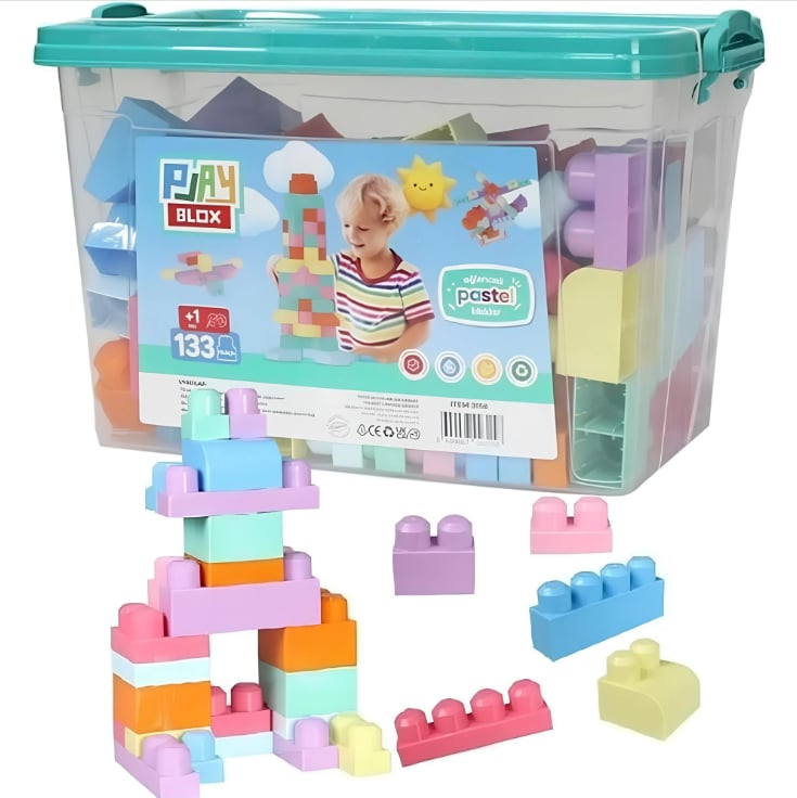 TO-3158Playbol Pastel 133 Parça Lego