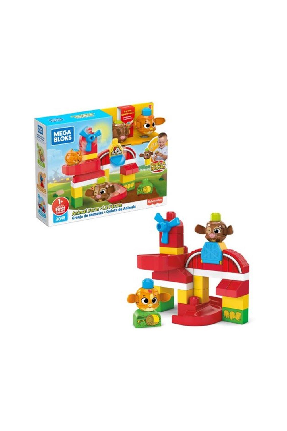 MATE-GRJ18Mega Bloks GRJ18 Peek A Blocks Çiftlik Oyun Seti