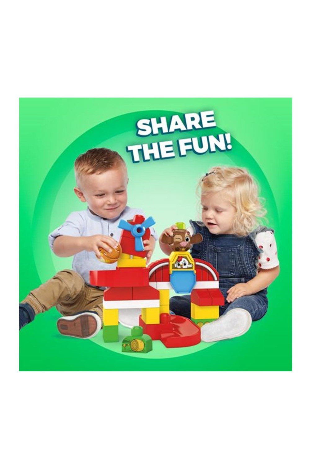 MATE-GRJ18Mega Bloks GRJ18 Peek A Blocks Çiftlik Oyun Seti