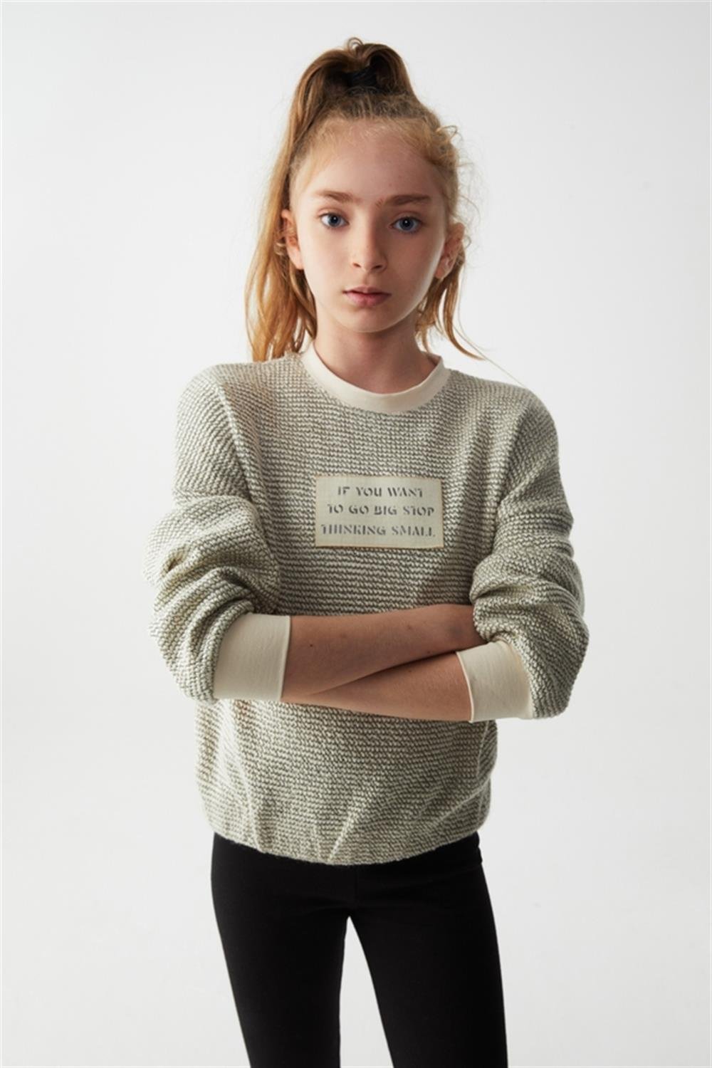 NK-35347Kız Çocuk Stop Sweat