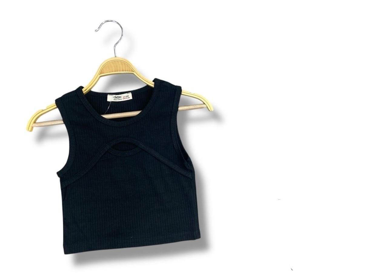 CKB-CK50494Kız Çocuk Siyah Crop CK50494