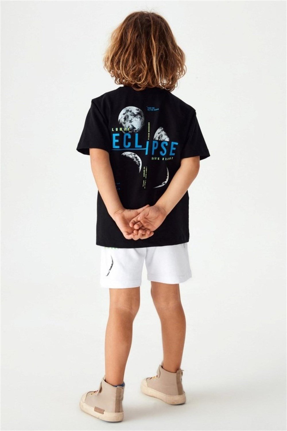 NK-42510NK Kids NM425 Erkek Çocuk Siyah Tsirt