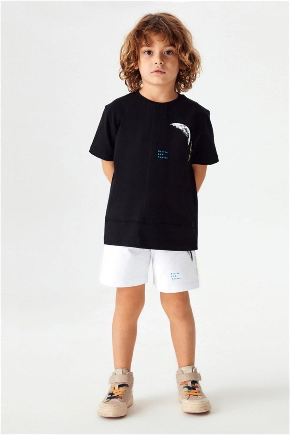 NK-42510NK Kids NM425 Erkek Çocuk Siyah Tsirt