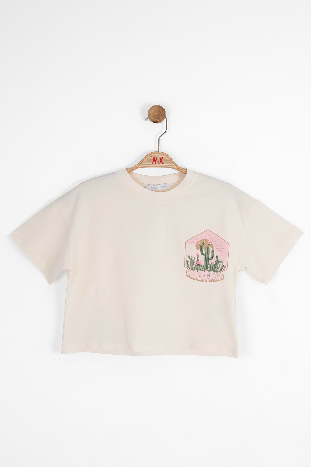 NKY-36452Kız Çocuk Cowgırl Tshirt