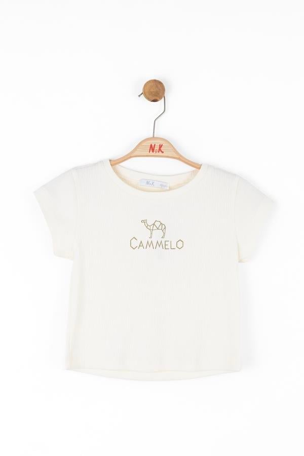 NKY-38307Kız Çocuk Camelo Tshirt