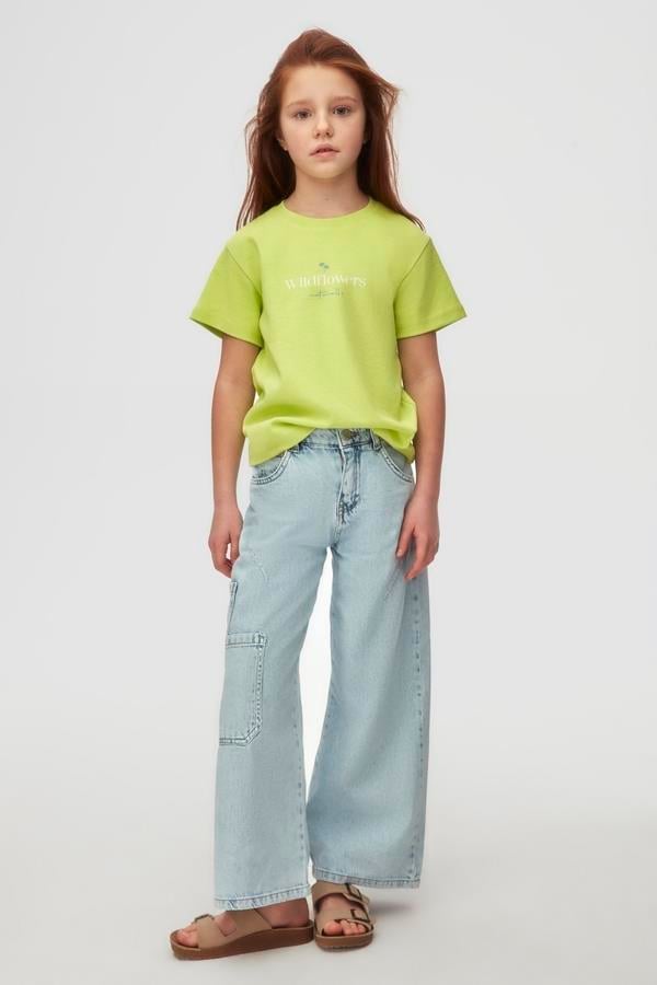 NKY-38420Kız Çocuk Favori Tshirt