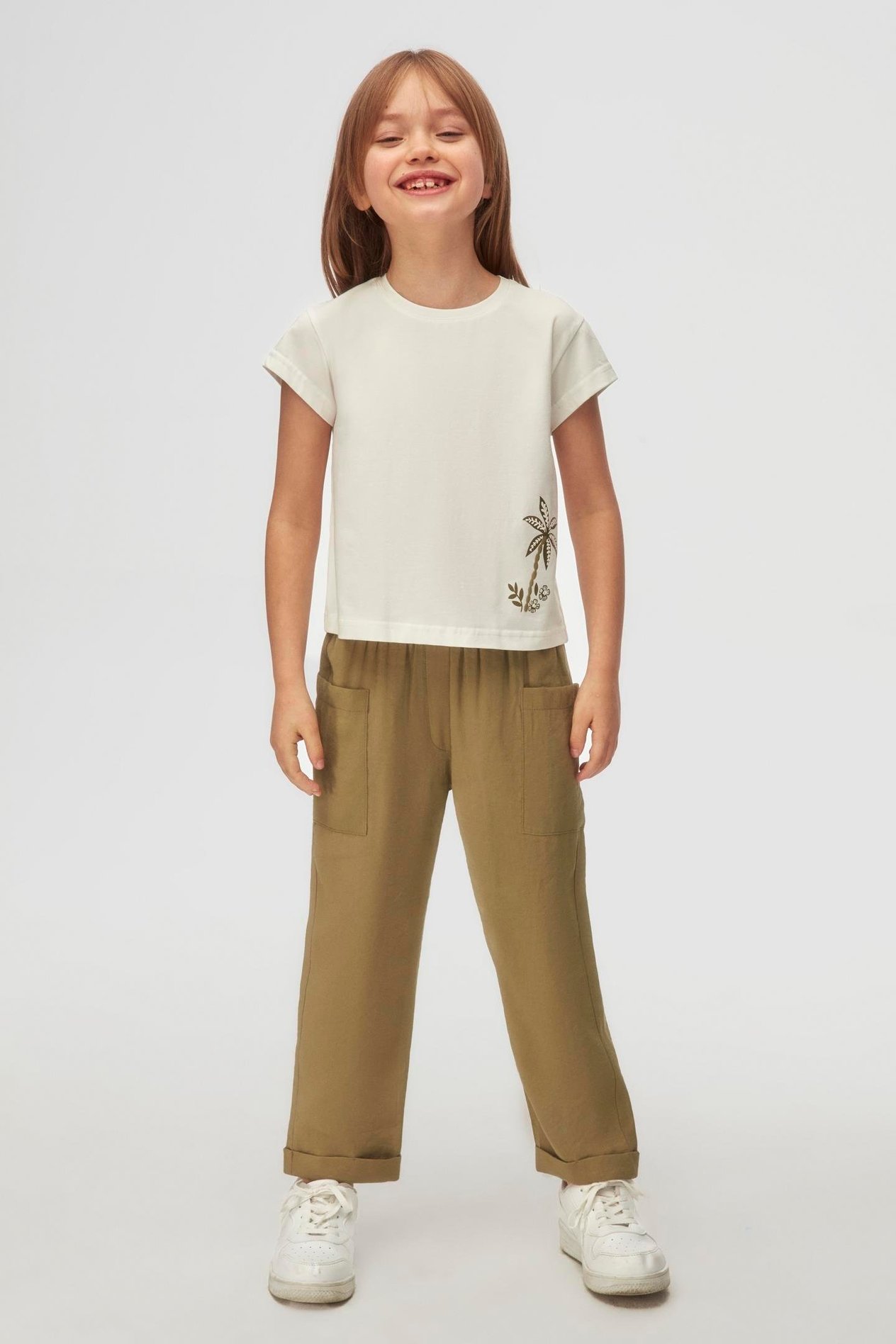 NKY-38522Kız Çocuk Succulent Tshirt 38522