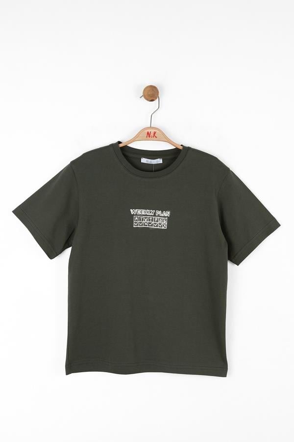 NKY-48369Erkek Çocuk Plan Tshirt 48369