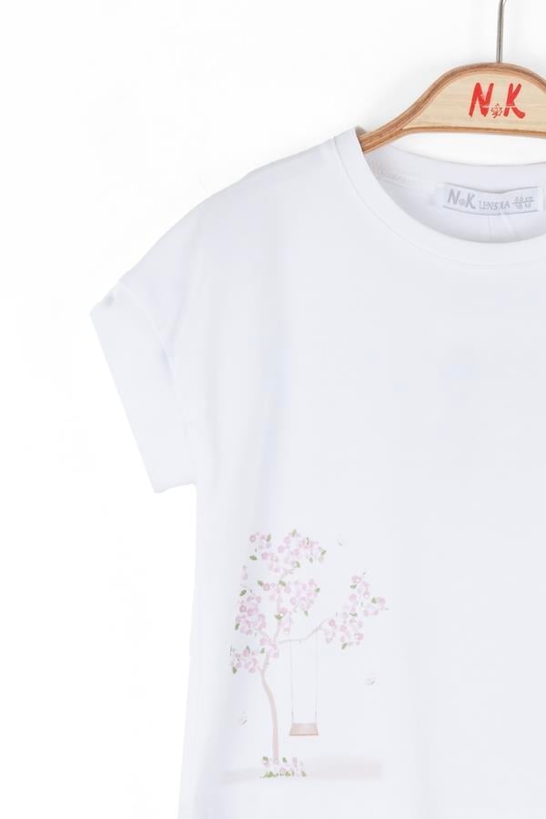 NKY-38600Kız Bebek Salıncaklı Tshirt