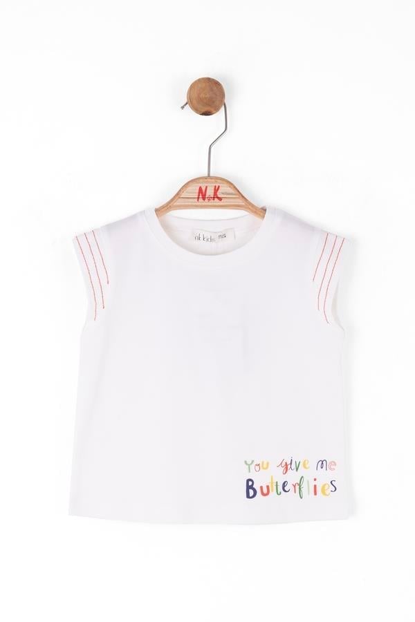 NKY-38637Kız Bebek Colourful Tshirt