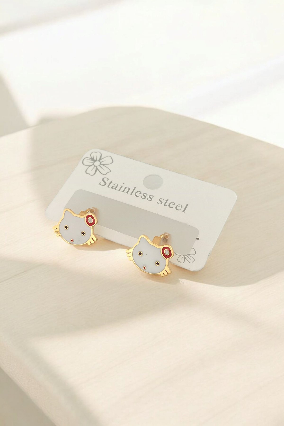 Çelik Çocuk Küpe Hello Kitty Küpe 35642