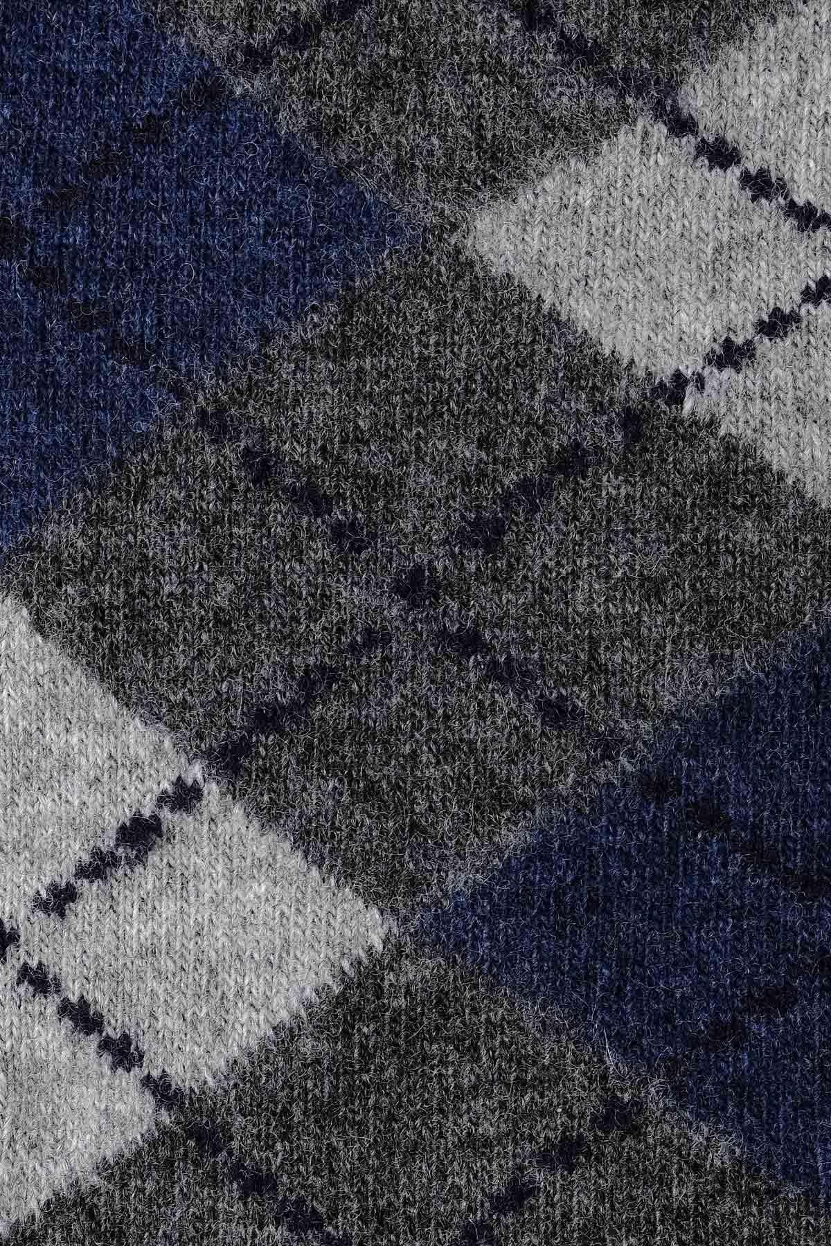 Aytuğ Erkek Koyun Yünü (Lambswool) Tekli Füme Soket Çorap - A-25081-F