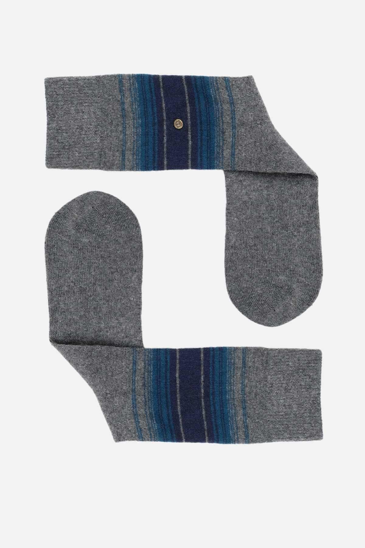 Aytuğ Erkek Koyun Yünü (Lambswool) Tekli Füme Soket Çorap - A-25095-F