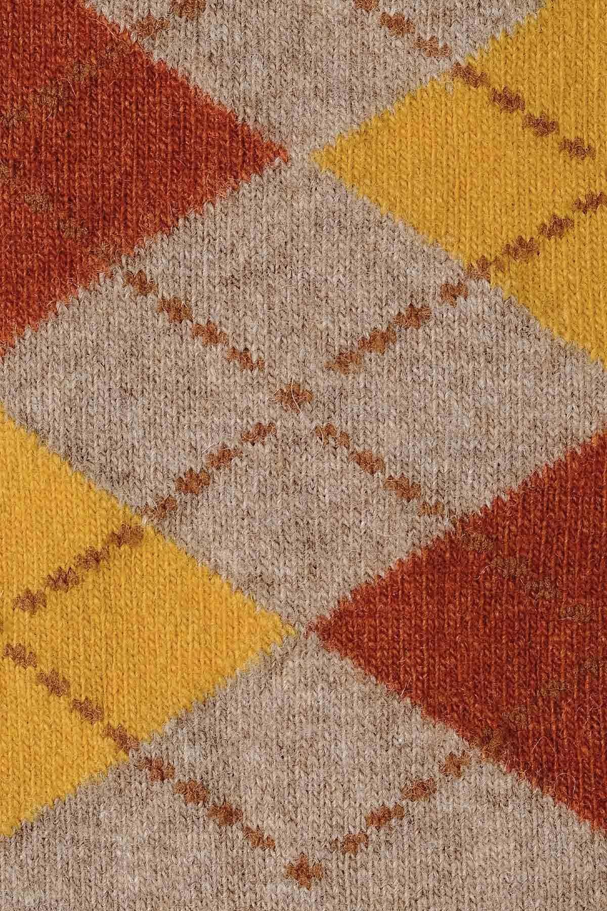 Aytuğ Erkek Koyun Yünü (Lambswool) Tekli Bej Soket Çorap - A-25081-B