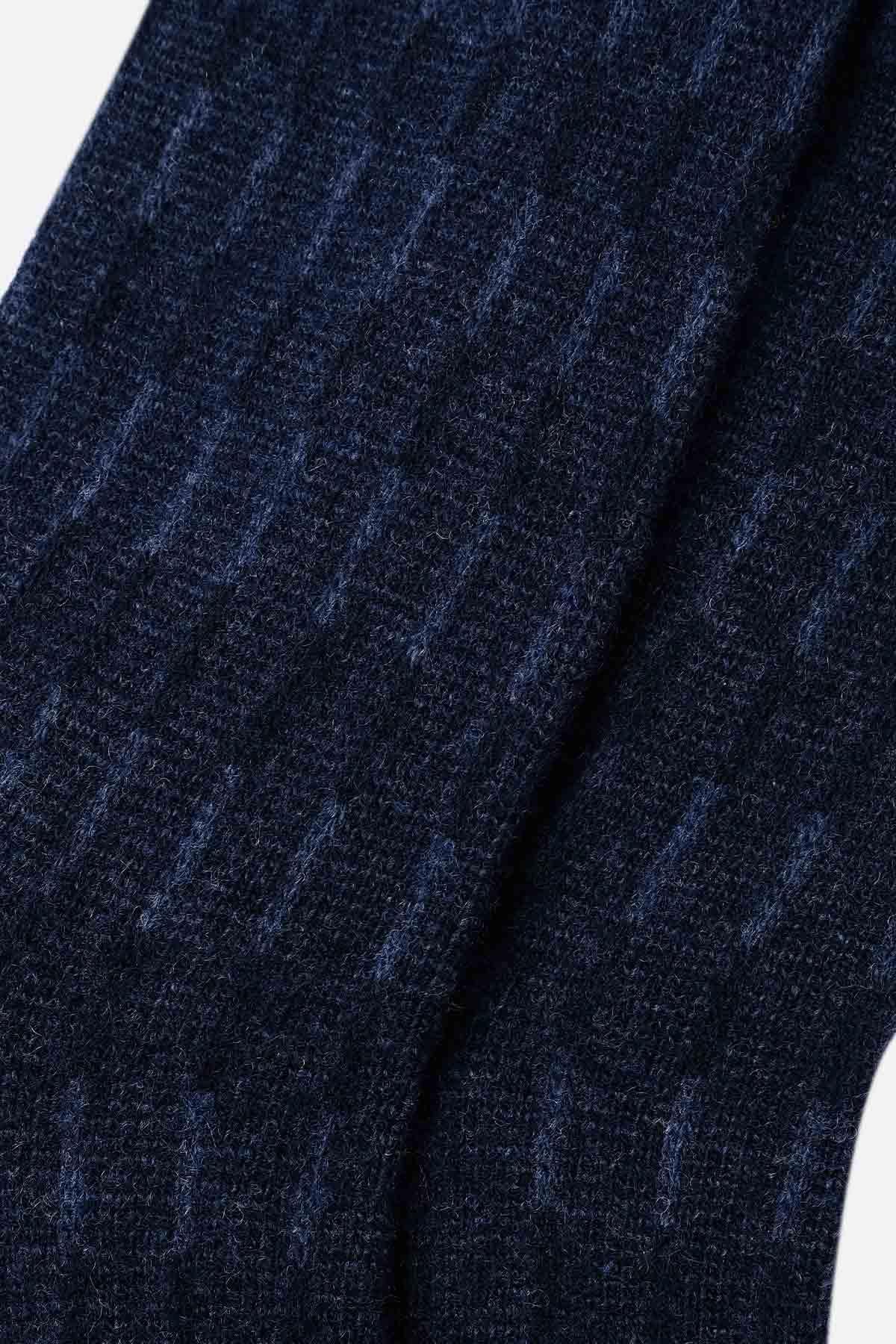 Aytuğ Erkek Lambswool (Koyun Yünü) Tekli Lacivert Soket Çorap - A-25096-L