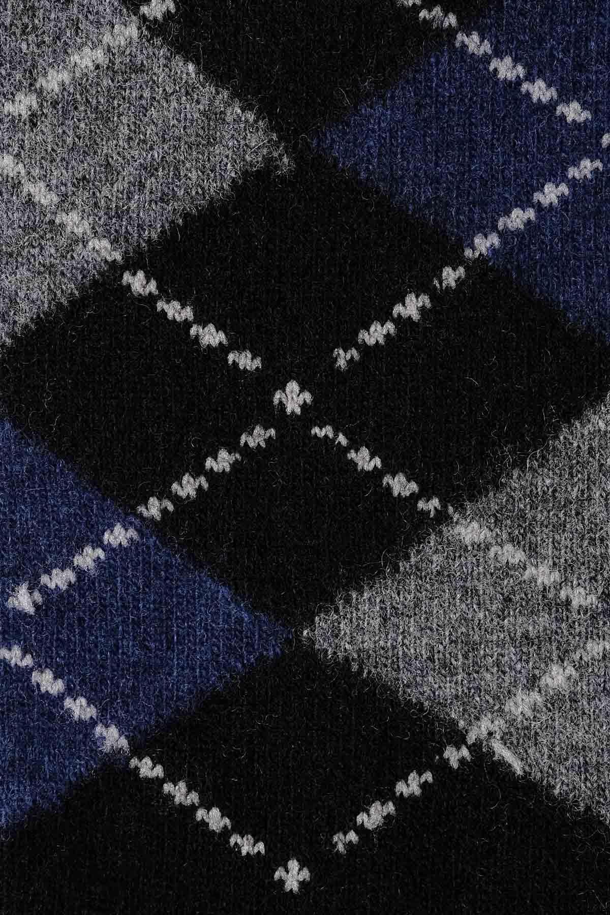 Aytuğ Erkek Koyun Yünü (Lambswool) Tekli Siyah Soket Çorap - A-25081-S