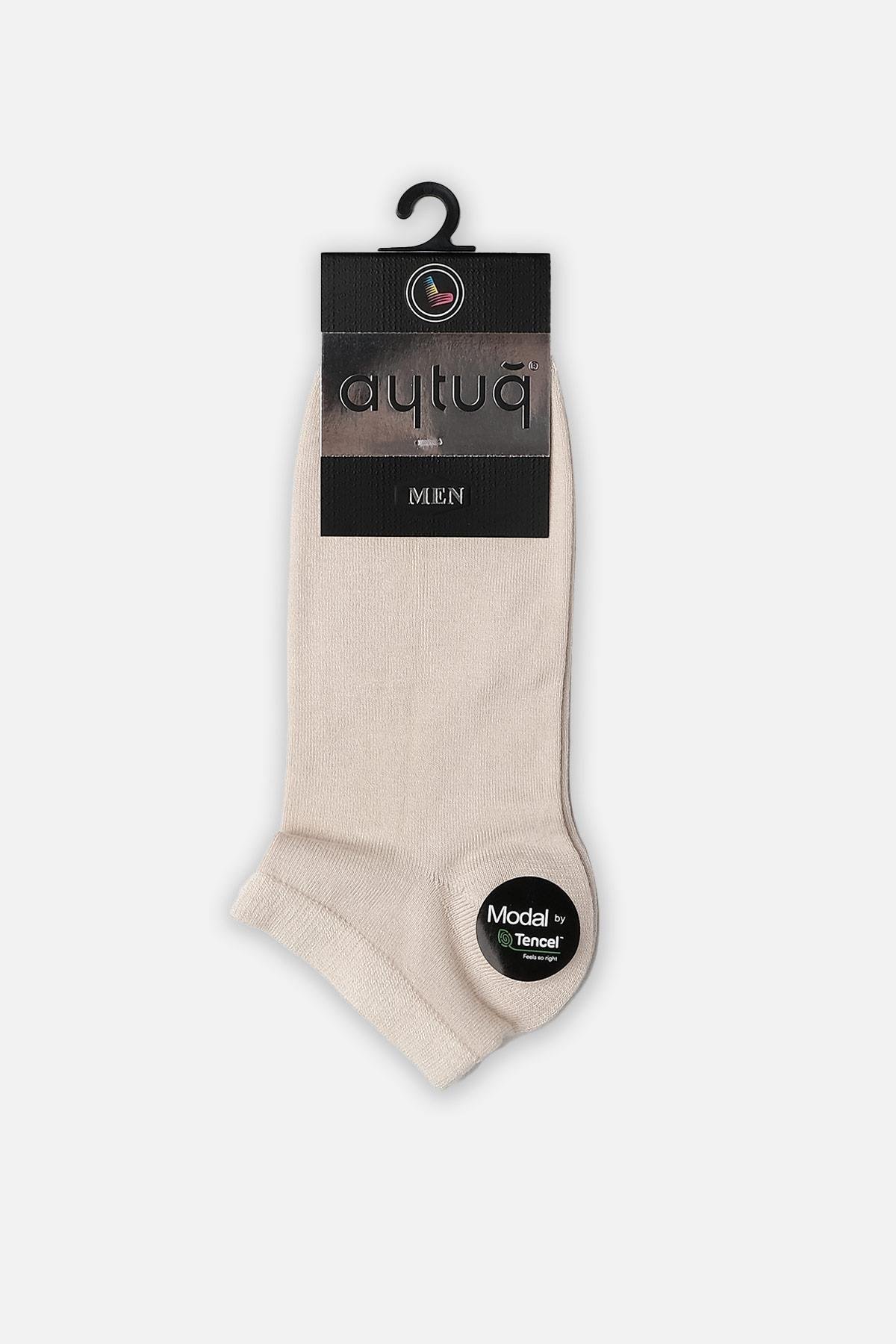 Aytuğ Erkek Modal Tekli Bej Sneaker(Patik) Çorap A 13200 B