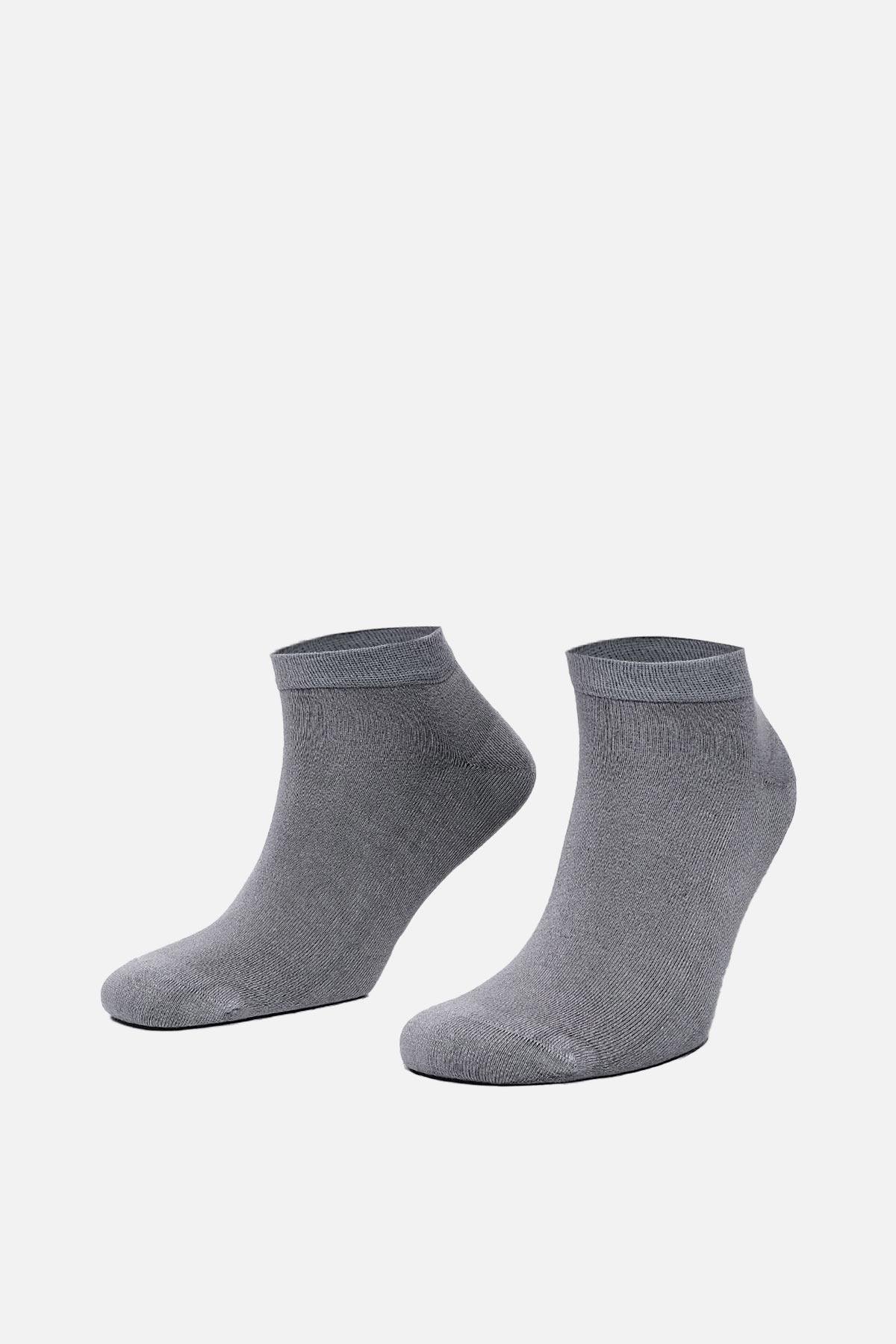 Aytuğ Erkek Modal Tekli Gri Sneaker(Patik) Çorap A 13200 G
