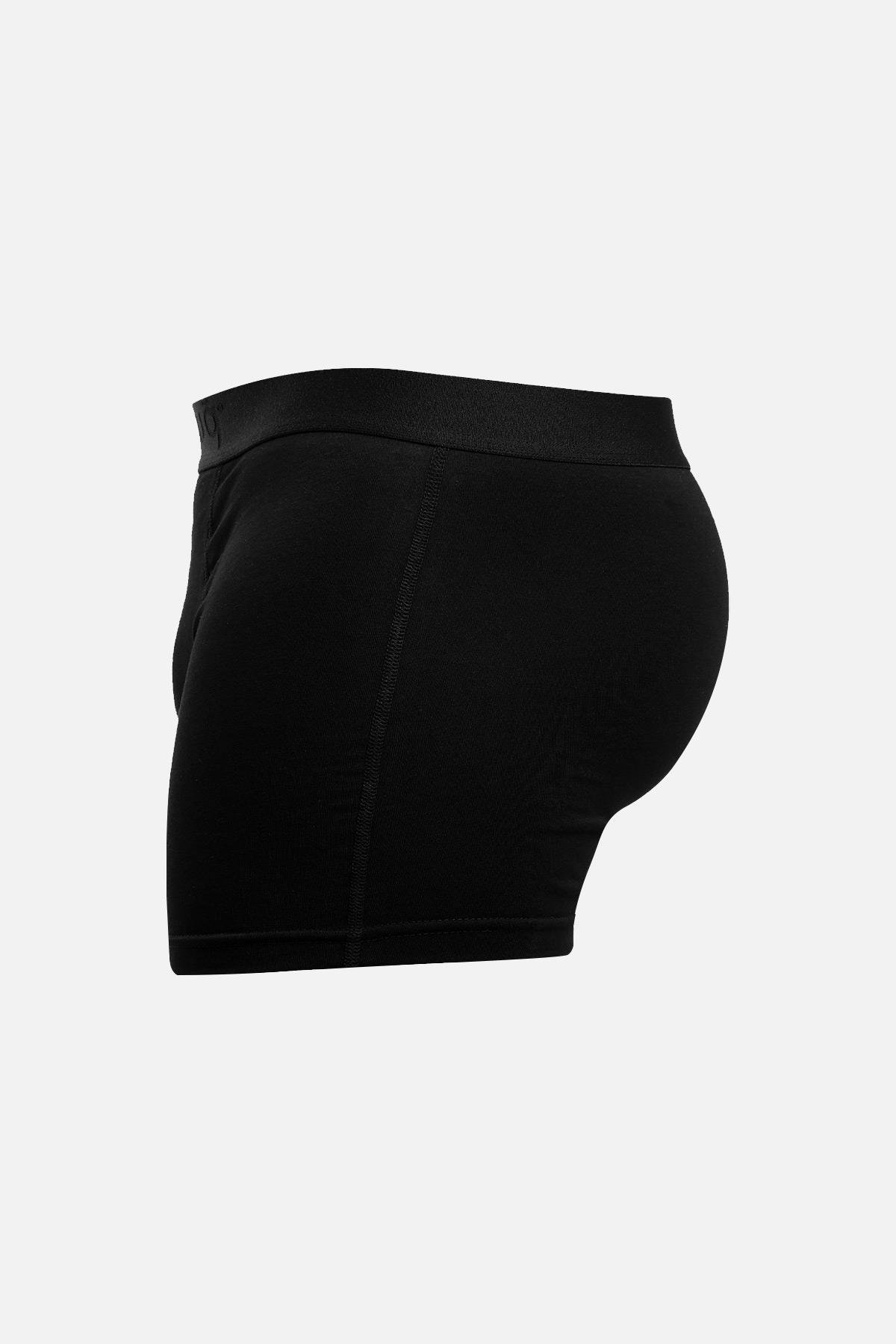 Aytuğ Erkek Pamuklu Siyah 2'li Boxer A BXR S