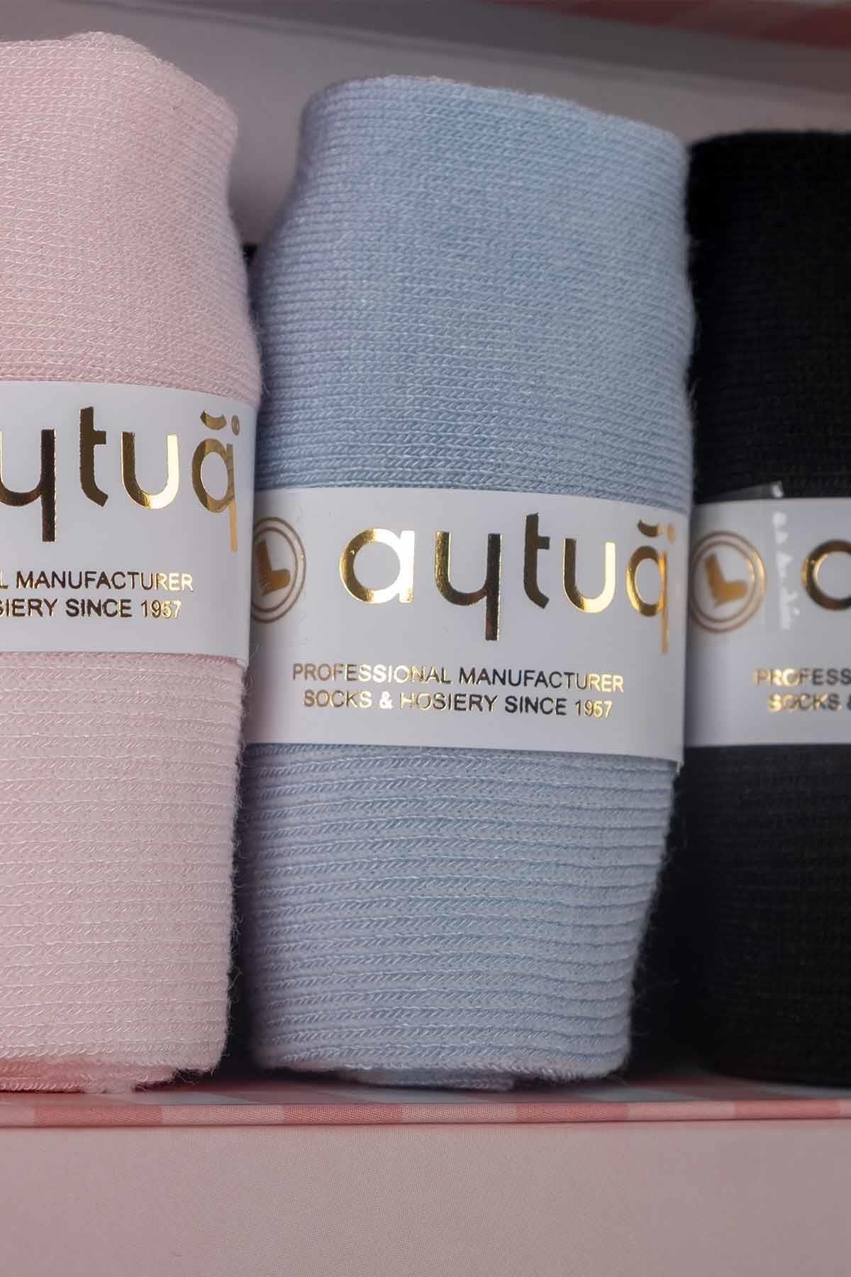 Aytuğ Kadın Bambu 5 Çift Özel Kutulu Patik Çorap   34255