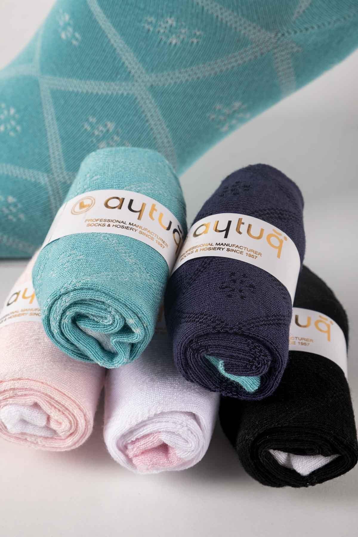 Aytuğ Kadın Bambu 8 Çift Özel Kutulu Patik Çorap - 34256-1