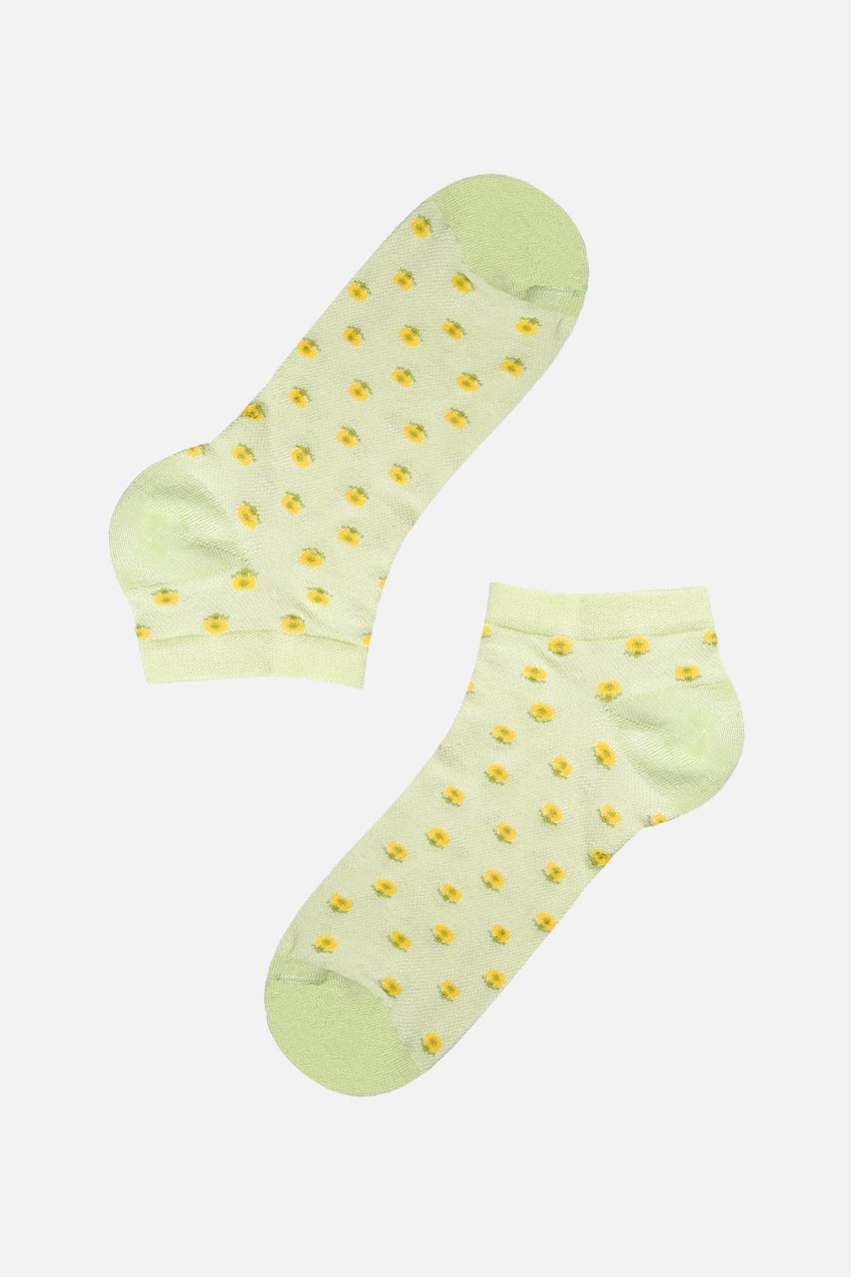 Aytuğ Kadın Bambu Tekli Lime Patik Çorap A 34272 L