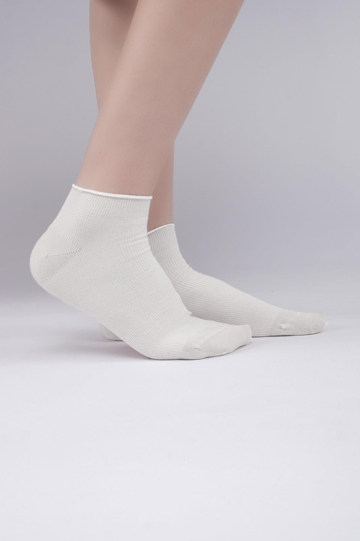 Aytuğ Kadın Modal Tekli Beyaz Sneaker(Patik) Çorap A 33267 B