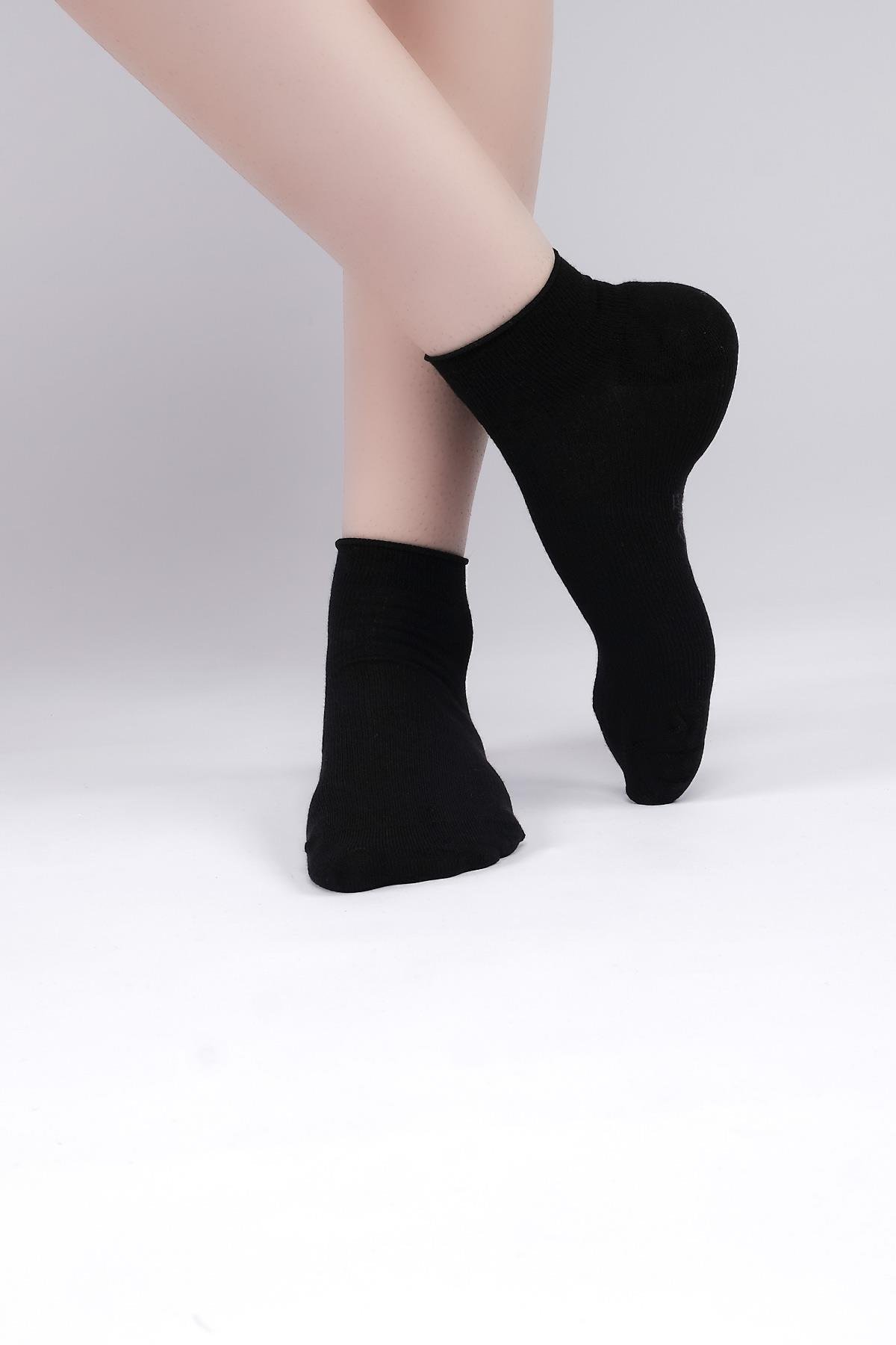 Aytuğ Kadın Modal Tekli Siyah Sneaker(Patik) Çorap A 33267 S