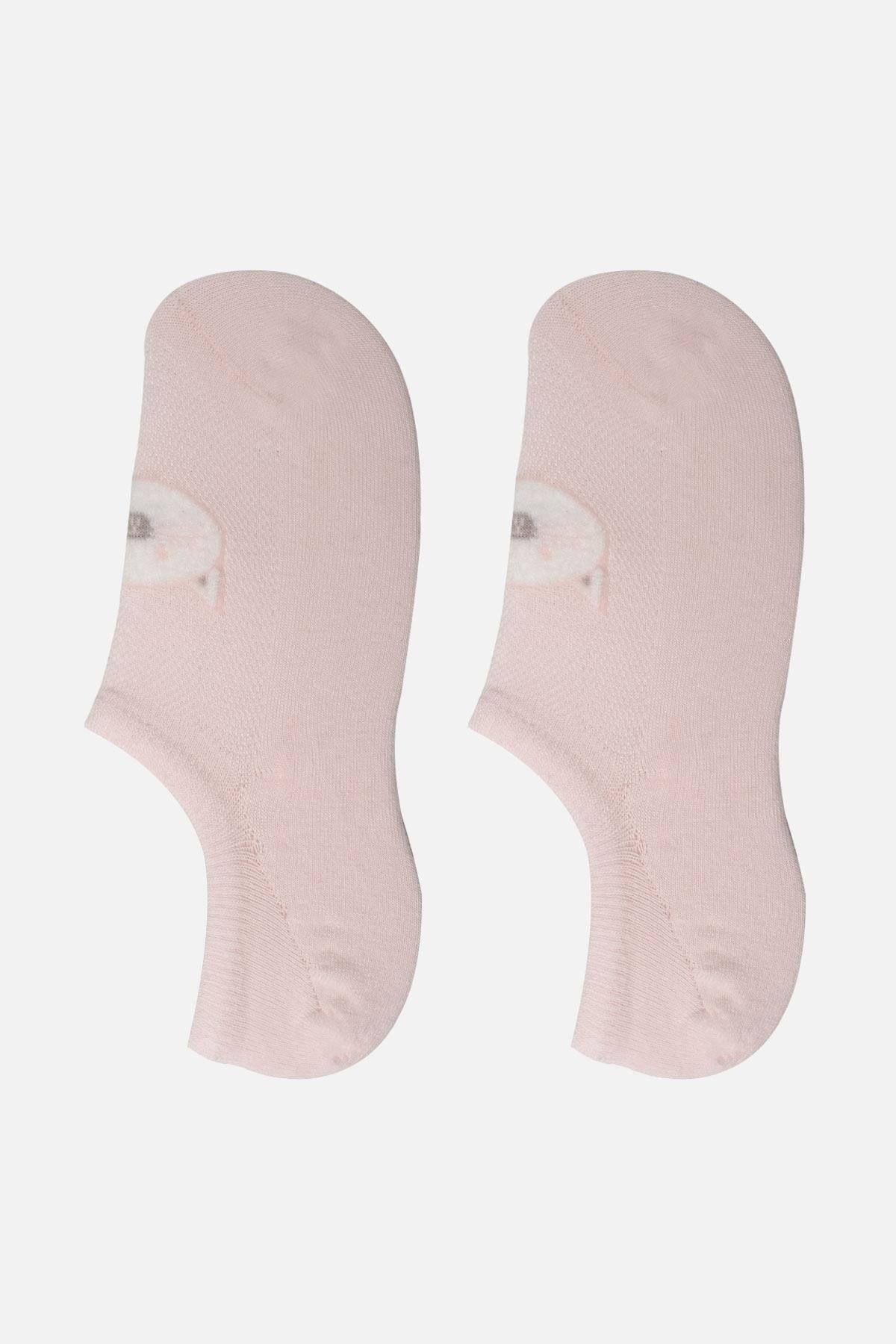 Aytuğ Kadın Pamuklu Tekli Pembe Babet Çorap A 31351 P