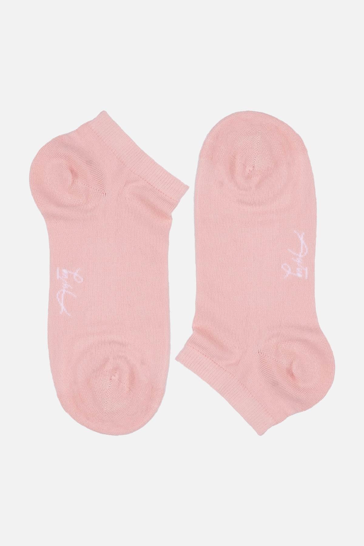 Aytuğ Kadın Pamuklu Tekli Pembe Patik Çorap   31258 P