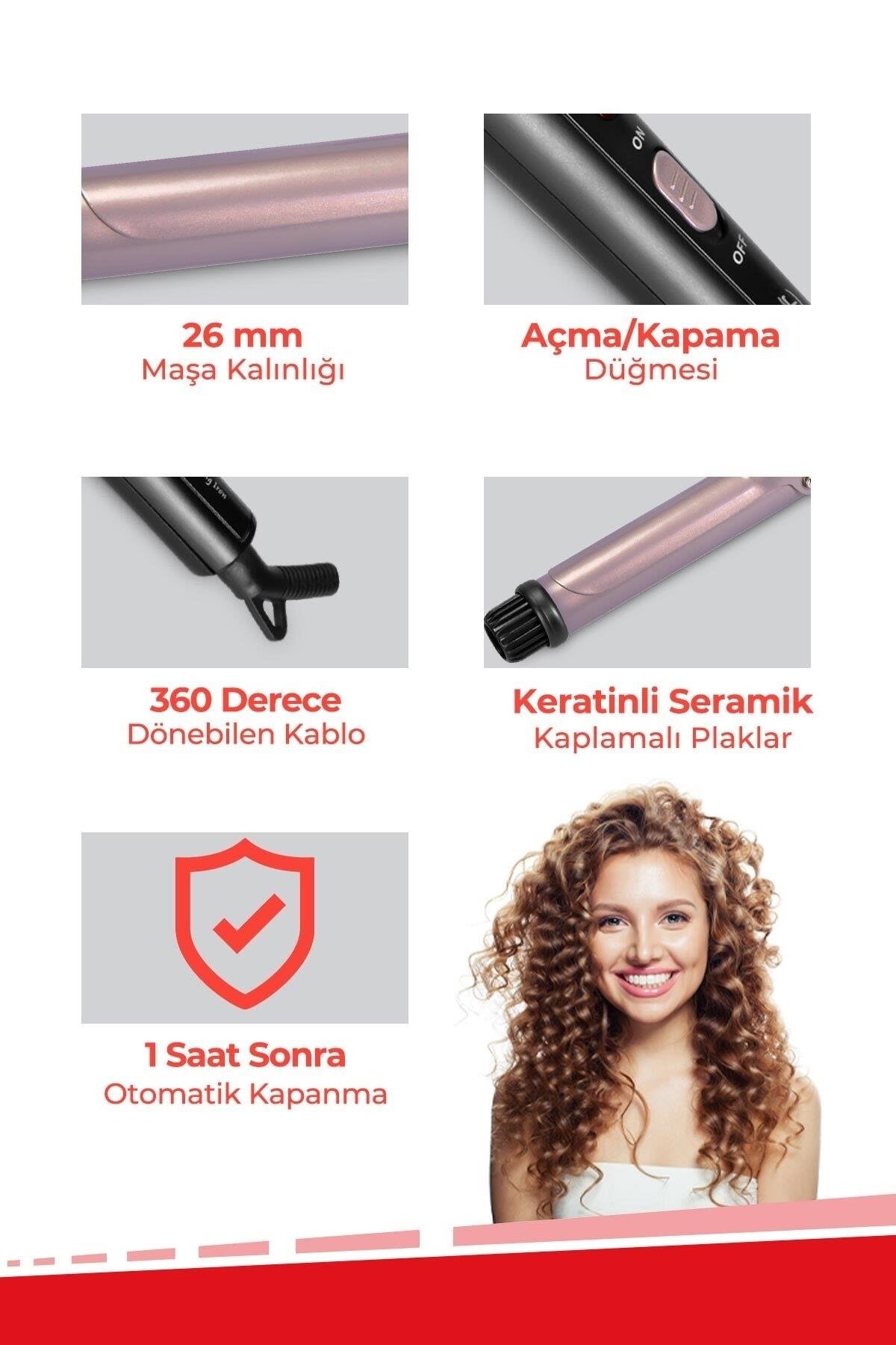 Evia İdeal Keratin Seramik Plakalı Saç Şekillendirici Maşa