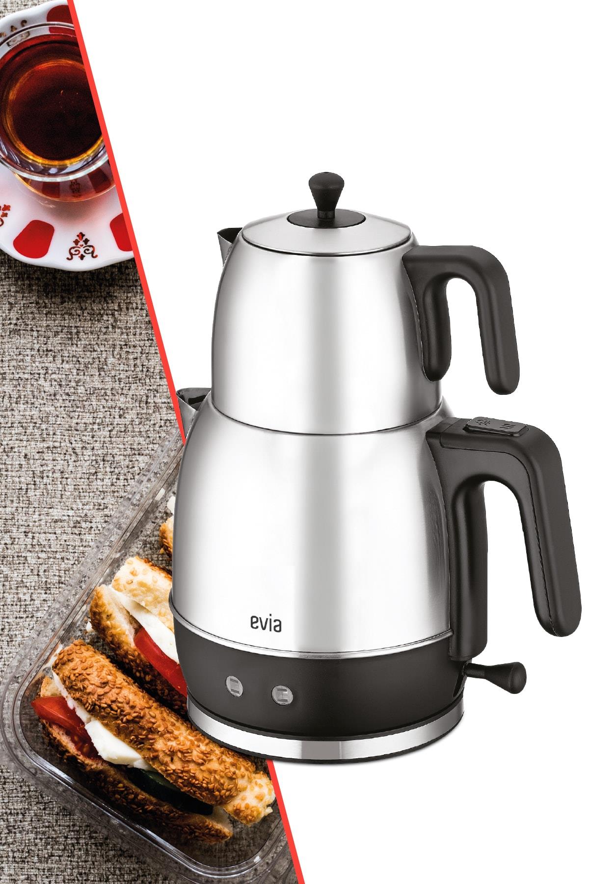 Ladem Inox Geniş Kapasiteli 2200 Watt Paslanmaz Çelik Çay Makinesi Ve Su Isıtıcısı