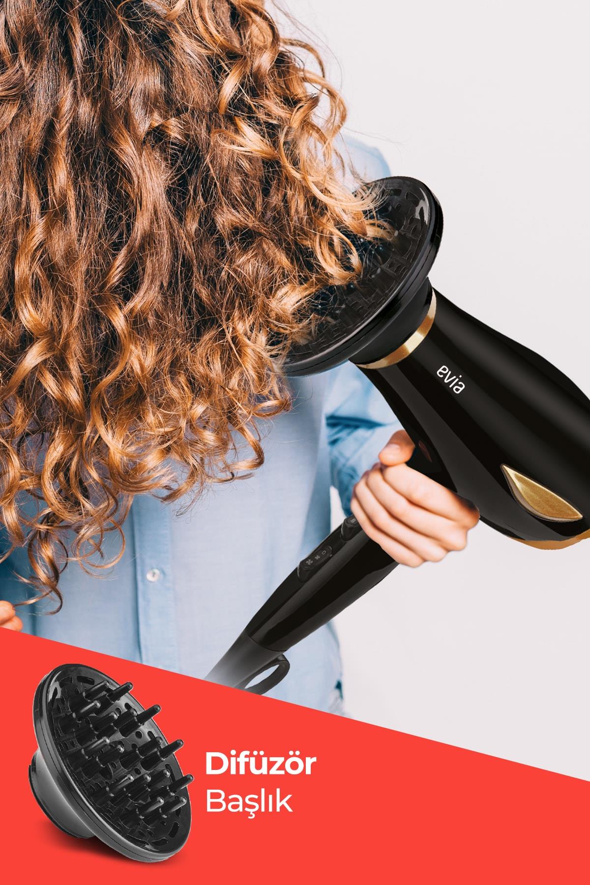 Lodos 2200 Watt Dc Motorlu Isı Ve Hız Ayarlı Difüzör Başlıklı Saç Kurutma Makinesi Gold