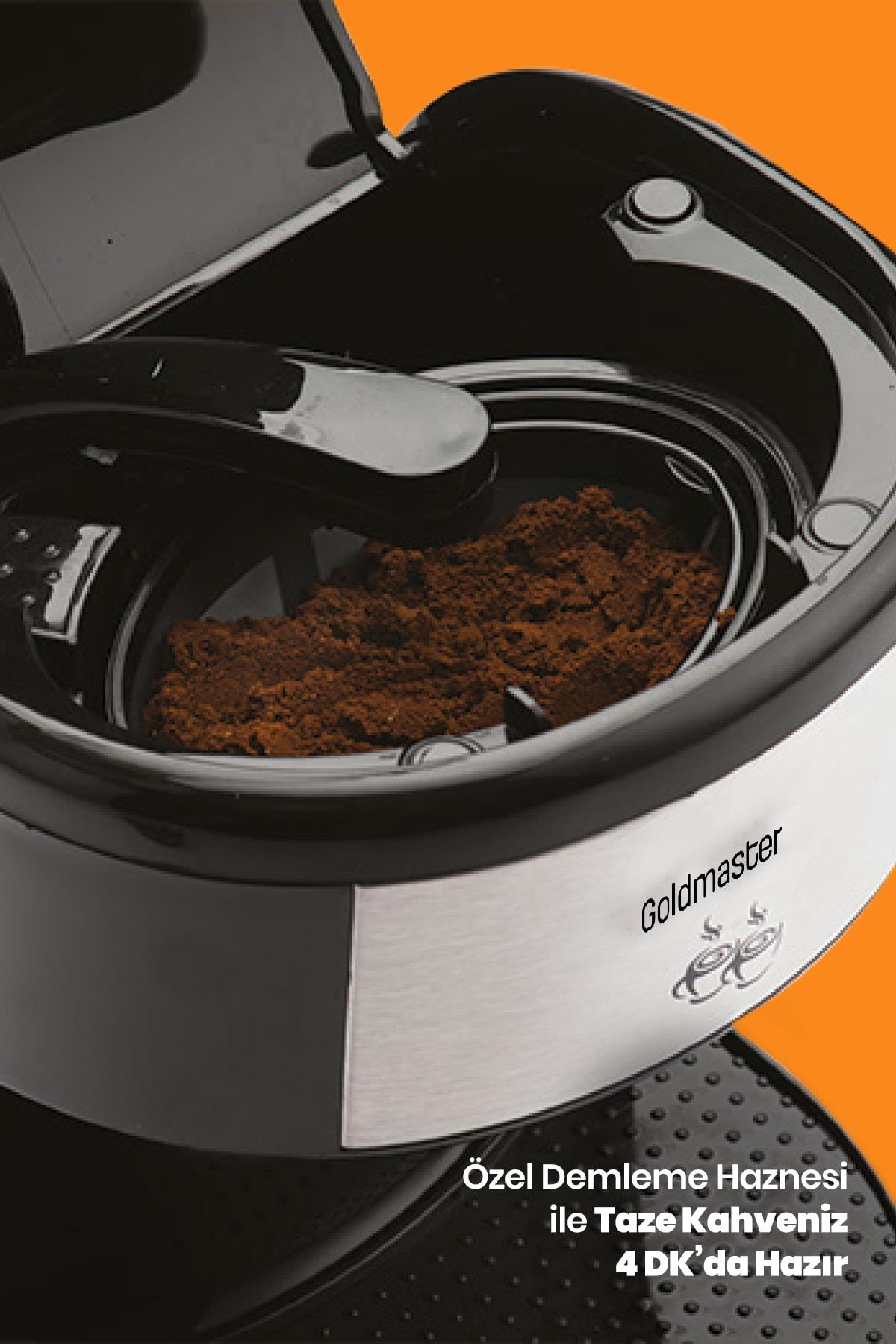 Goldmaster Colombia Yıkanabilir Çift Kupalı Filtre Kahve Makinesi