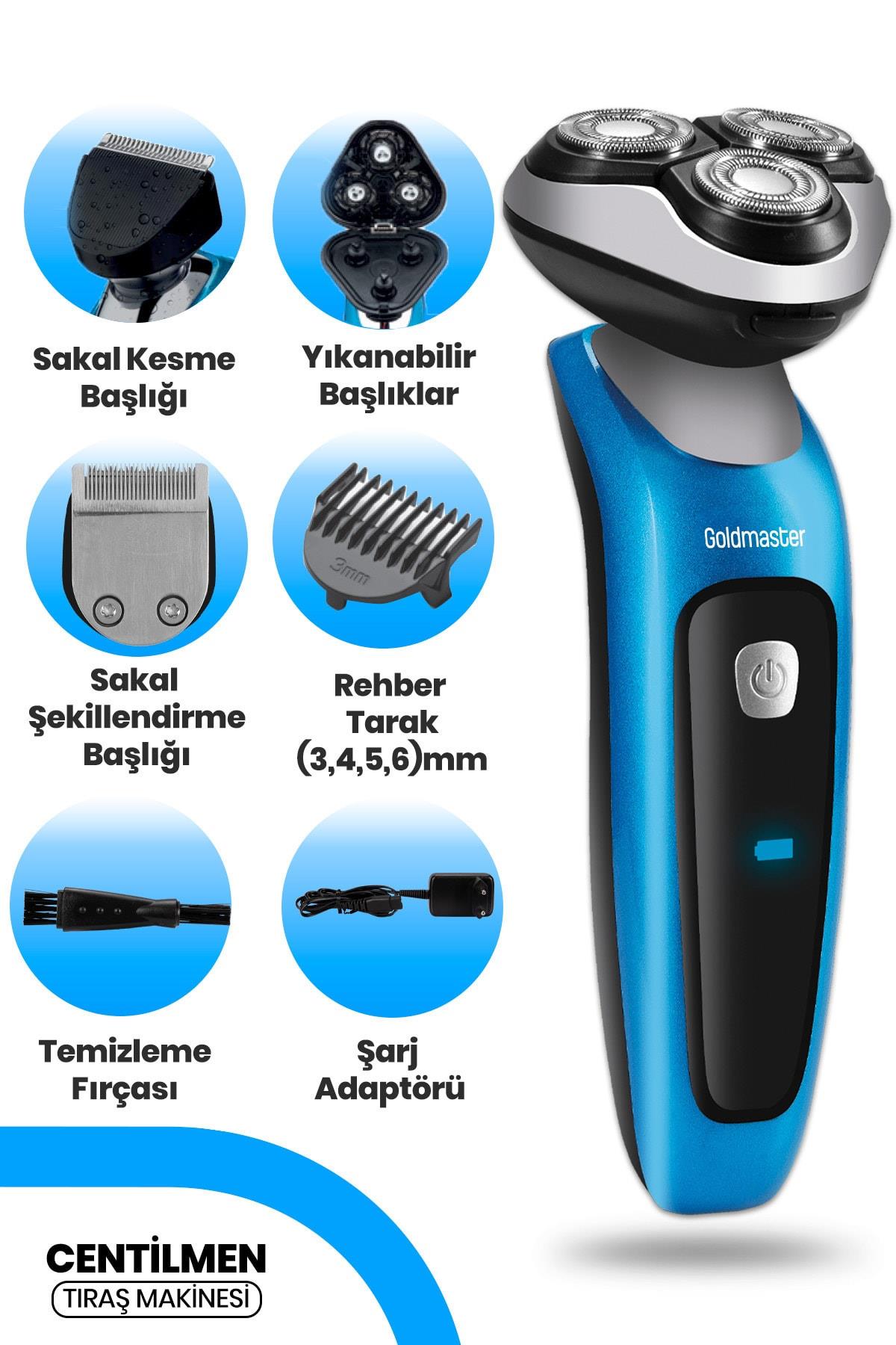 Goldmaster Oynar Başlıklı Ekranlı Islak Kuru Tıraş Makinesi
