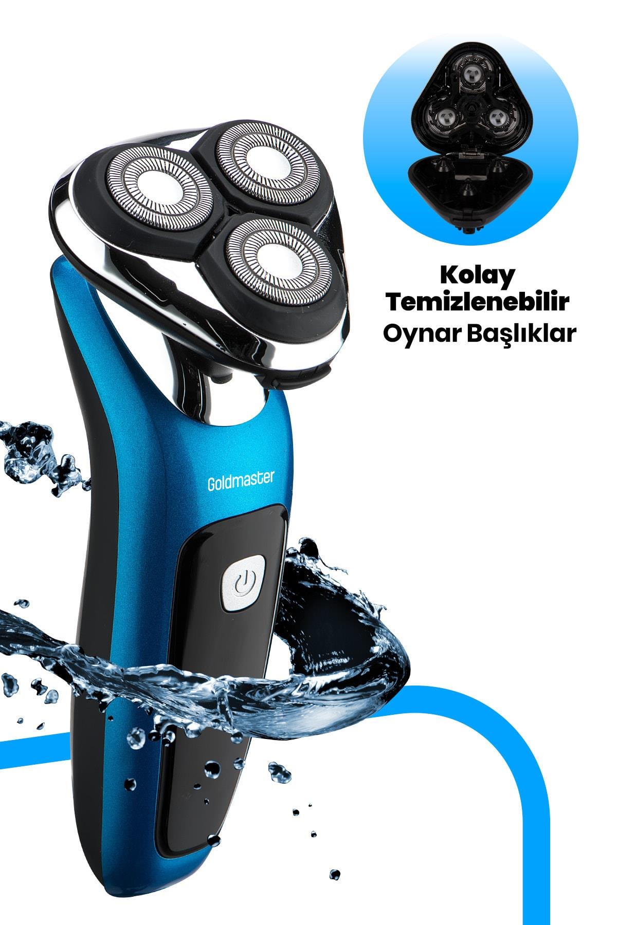 Goldmaster Oynar Başlıklı Ekranlı Islak Kuru Tıraş Makinesi