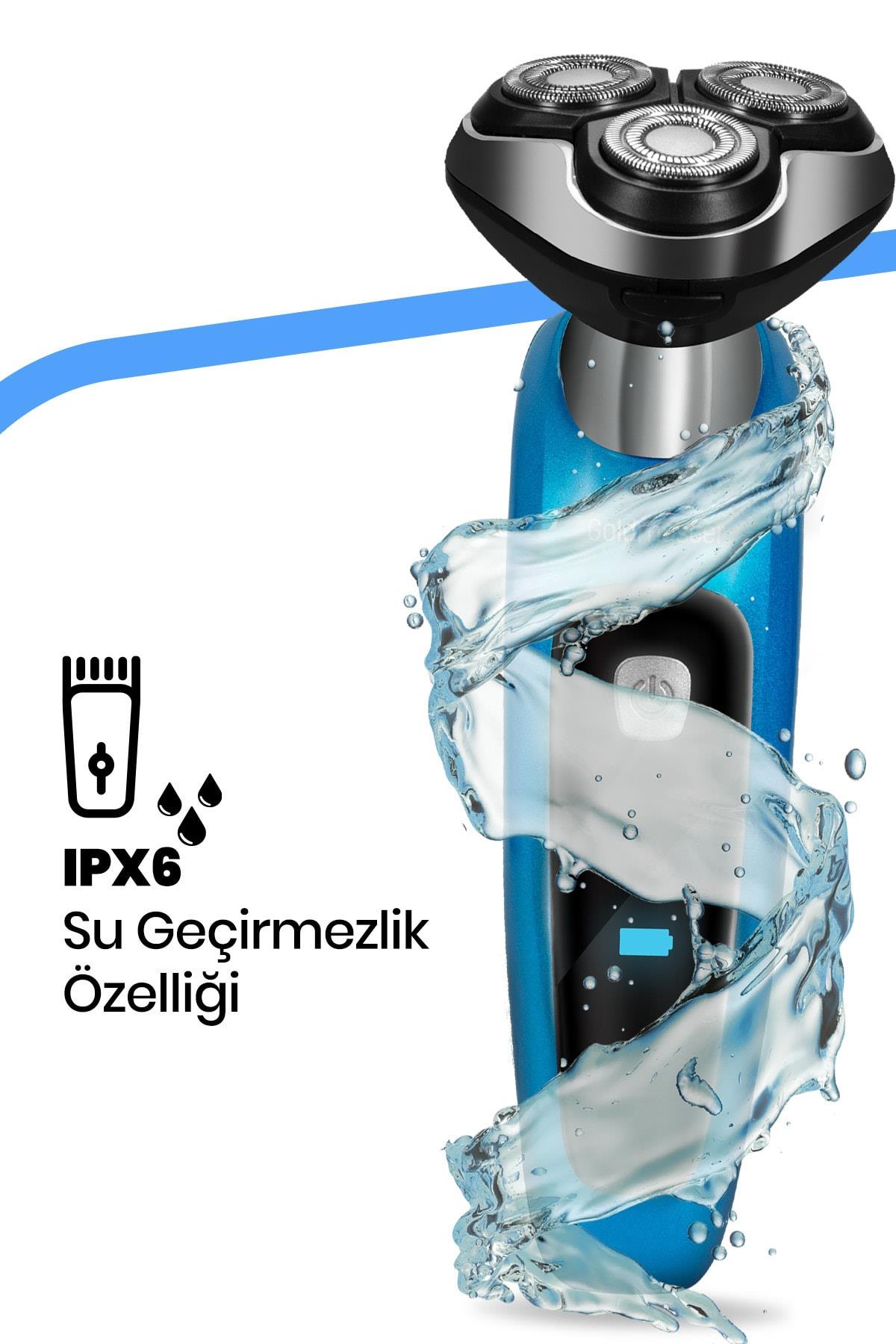 Goldmaster Oynar Başlıklı Ekranlı Islak Kuru Tıraş Makinesi